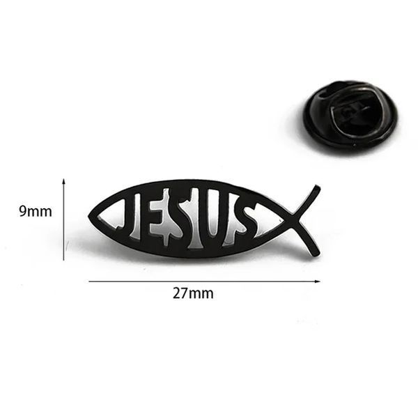 Значок: Jesus (чорний) 078651 фото